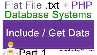 Flat File Text Database System Display Content | Learn PHP Video Tutorial