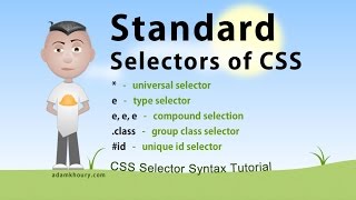Standard Selectors | Learn CSS Video Tutorial