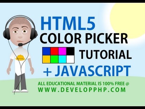 Color Picker Input Tutorial | Learn HTML Video Tutorial