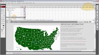 USA PHP Map Button Graphical Interfacing | Learn Flash Video Tutorial