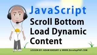 Scroll Load Dynamic Content When User Reach Bottom Ajax | Learn ...