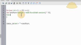 Random Number Generator Code | Learn Flash Video Tutorial