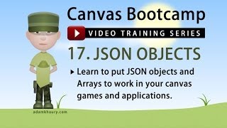JSON Object Arrays and Loops on Canvas | Learn JavaScript Video Tutorial